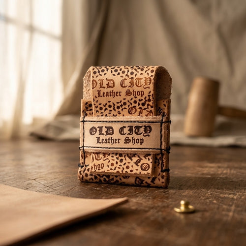 Downtown Circus handstitched minimalist leather wallet